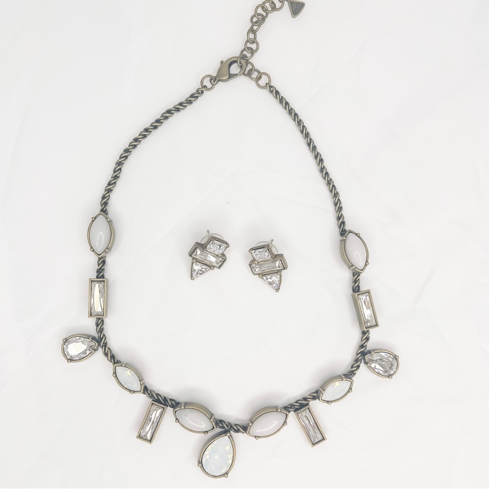 Silpada Crystal Clear Necklace (KRN0016) and Crystal Clear Earrings (KRP0022)